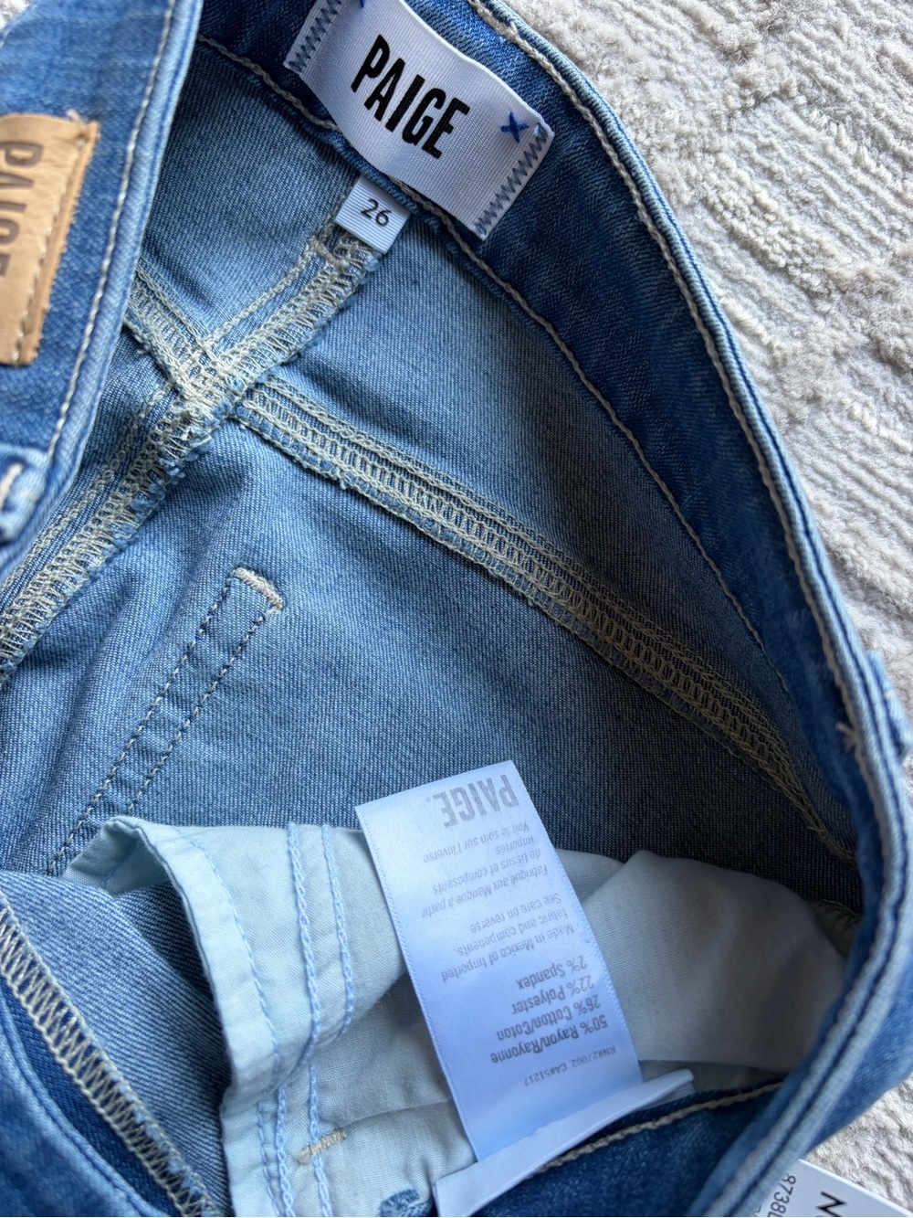 PAIGE wide leg cuff jeans style:genesee and color: Liberty-NWT - Picture 3 of 4